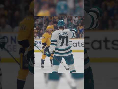 CELEBRINI SCORES! 🚀 #hockey  #nhl #sharks
