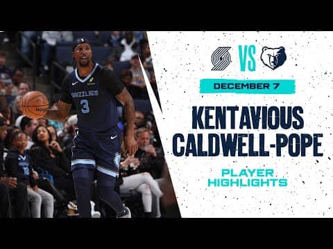Kentavious Caldwell Pope Highlights vs. Portland Trail Blazers