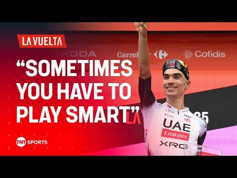 Juan Ayuso discusses his race tactics after victory at Stage 12 🚴