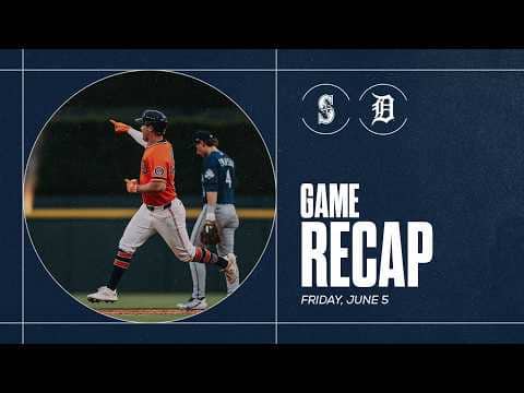 Game Highlights: Tigers Win Fourth Straight to Open Series vs. Mariners | 6/5/26