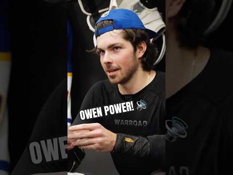 Owen Power with the lineup read honors! 🗣️ #nhl #buffalosabres #read