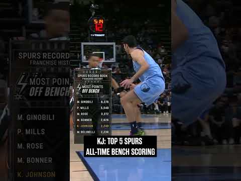 Historic bucket for KJ 👏  #spurs #nba #keldonjohnson