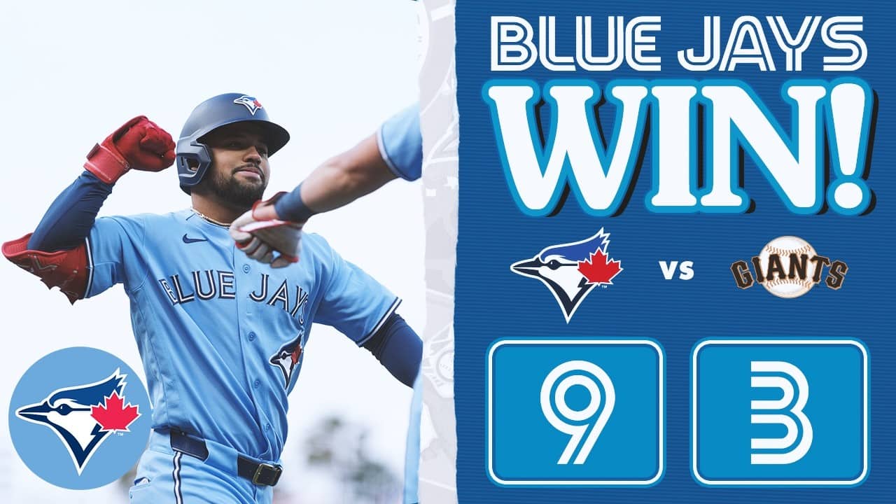 Blue Jays tally 13 hits, break game open early vs Giants!