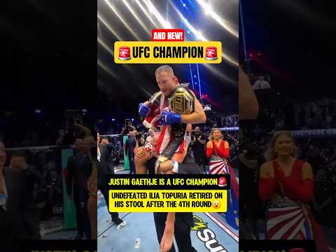 JUSTING GAETHJE IS A UFC CHAMPION!🚨