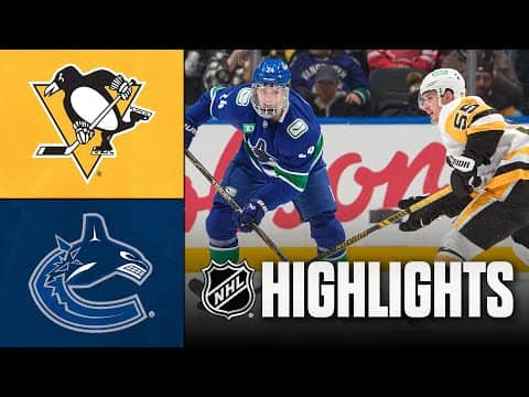 Penguins vs. Canucks | NHL Highlights | January 25, 2026