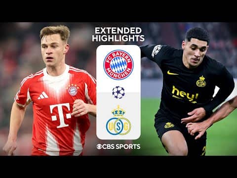 Bayern Munich vs. Union St-Gilloise: Extended Highlights | UCL League Phase MD 7 | CBS Sports Golazo
