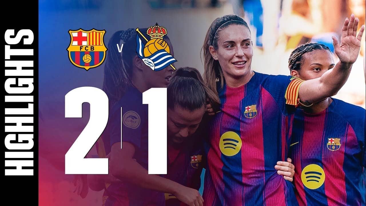 HIGHLIGHTS | FC BARCELONA 2 vs 1 REAL SOCIEDAD | LIGA F 🔵🔴
