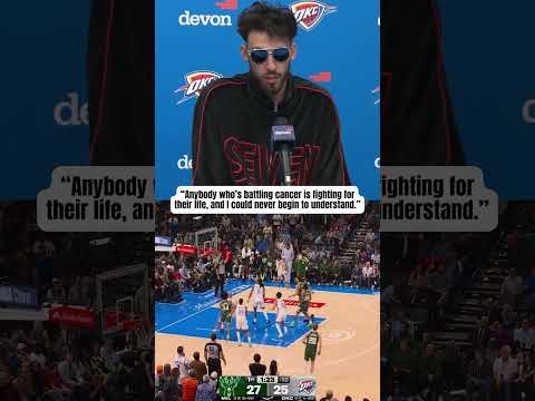 Chet Holmgren on Nikola Topic's return after fighting testicular cancer 🤝