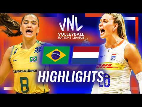 Brazil 🇧🇷 vs. Netherlands 🇳🇱 - Highlights | Week 1 | Women's VNL 2026