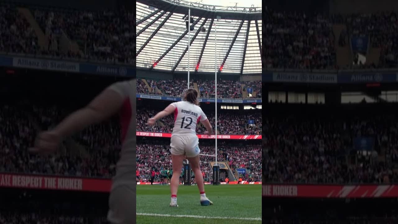 The perfect touchline conversion 🙌🎯😍