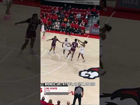 ABSOLUTELY UNCONSCIOUS for Paul McNeil Jr.🔥🐺 #ncstate #gopack #accbasketball #collegebasketball