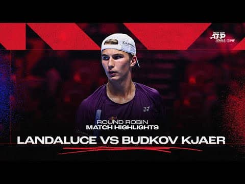 Nicolai Budkov Kjaer vs Martin Landaluce Highlights | 2025 Next Gen ATP Finals