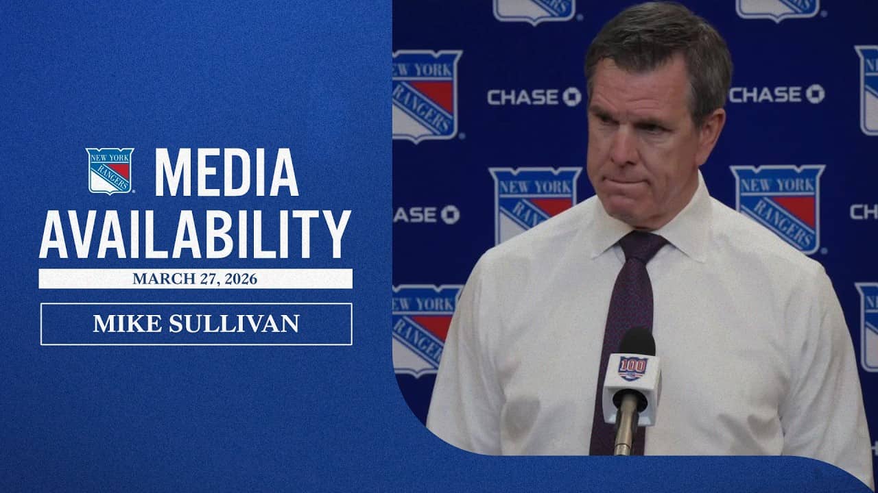 NYR vs CHI: Mike Sullivan Postgame Media Availability | Mar. 27, 2026