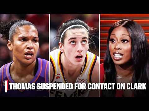 REACTION to Alyssa Thomas being suspended for 'reckless contact' on Caitlin Clark 👀 | WNBA Countdown