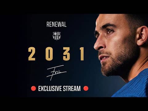 🔴 EXCLUSIVE LIVESTREAM: ERIC GARCIA signs his NEW CONTRACT for FC BARCELONA 📝🔵🔴