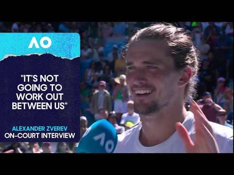 Alexander Zverev On-Court Interview | Australian Open 2026 First Round