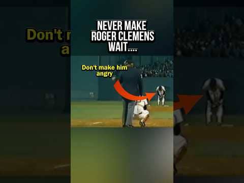 Never Make Roger Clemens Wait 😳 #mlb #baseball