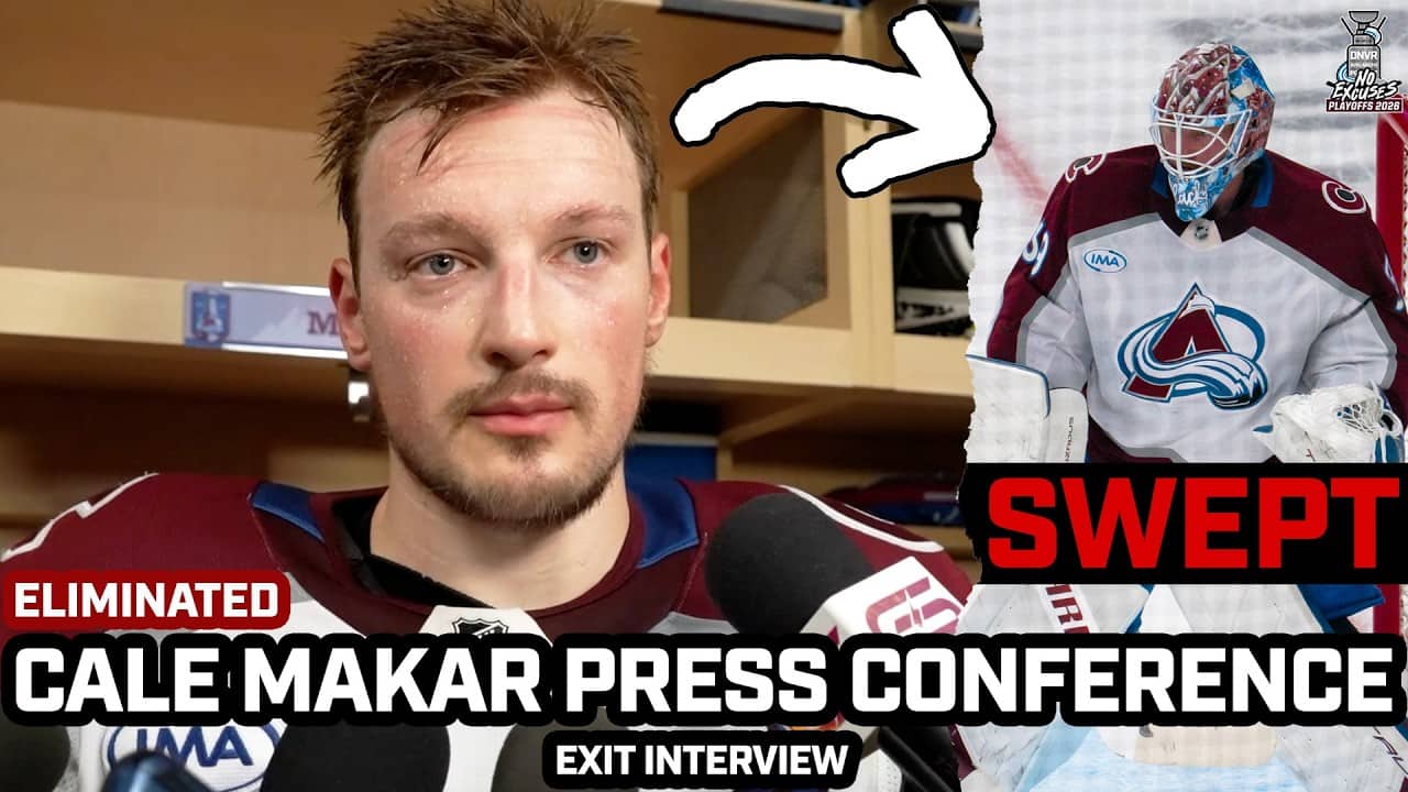 Cale Makar SAD After Avs ELIMINATED, DEFENDS Blackwood, & More After Being SWEPT By Vegas in WCF