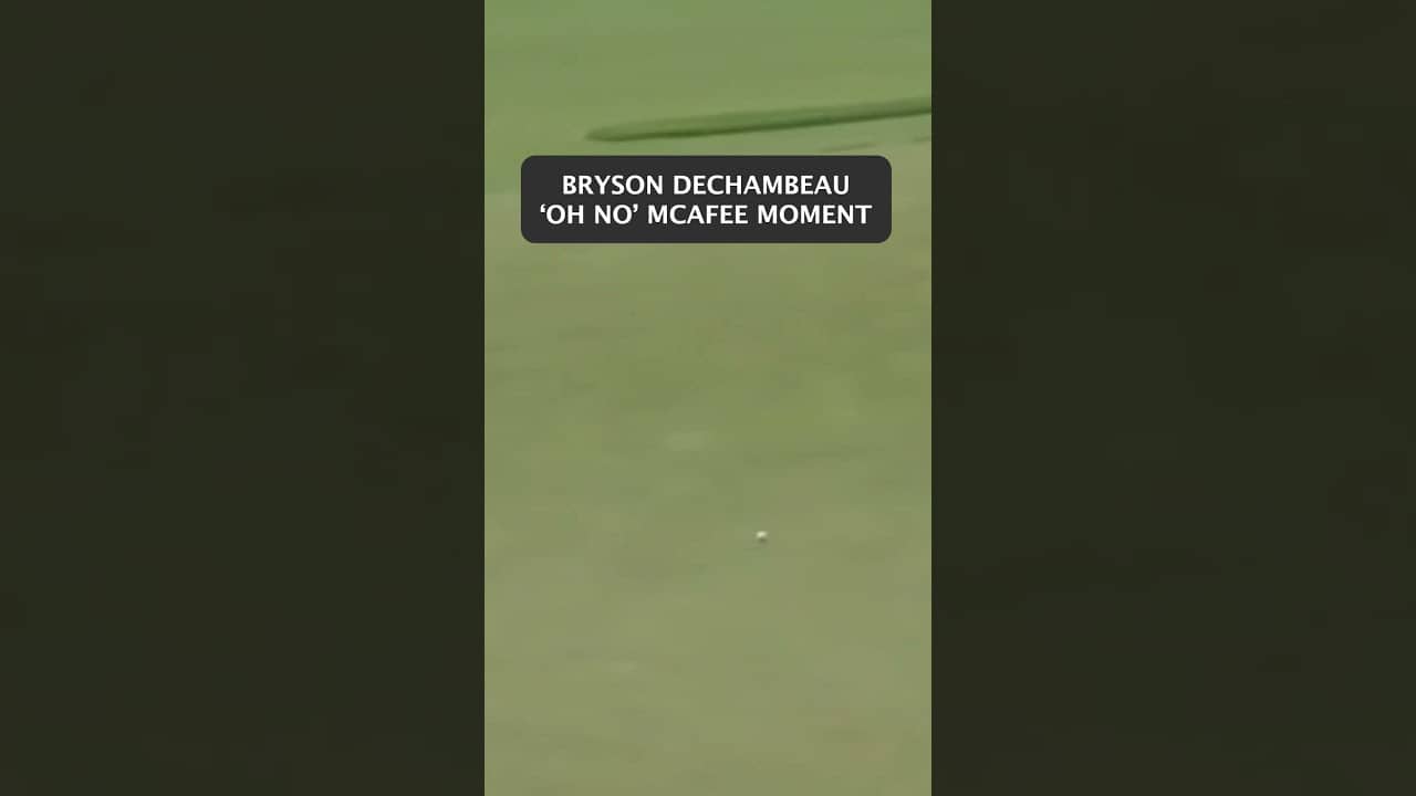 Bryson DeChambeau had an 'OH NO' moment at the PGA Championship 😬