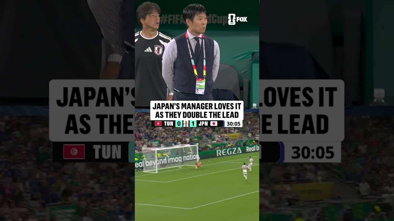 Japan is off to a strong start vs Tunisia and Hajime Moriyasu approves