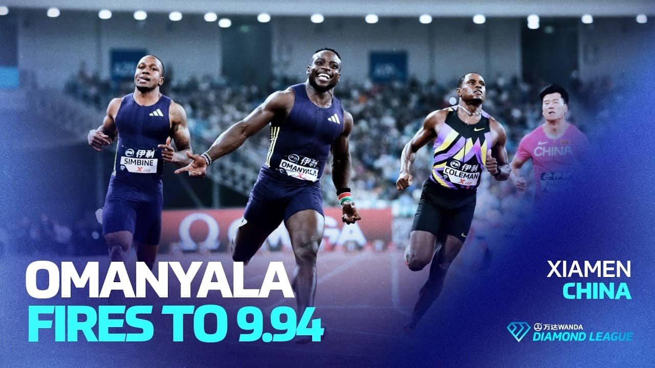 Omanyala tears up the field in Xiamen with 9.94 over 100m | Wanda Diamond League