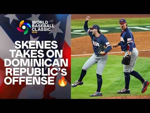 Paul Skenes vs. POWER-PACKED Team Dominican Republic in 2026 World Baseball Classic semifinals 🥸