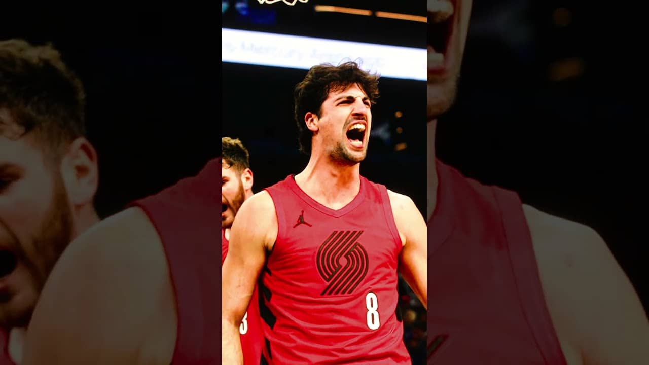 DENI AVDIJA AND-ONE BIG REACT! #deniavdija #nba #portlandtrailblazers #trailblazers #basketball