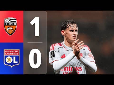 Résumé FC Lorient - OL : Réduit à 10, l'OL s'incline au Moustoir (1-0)