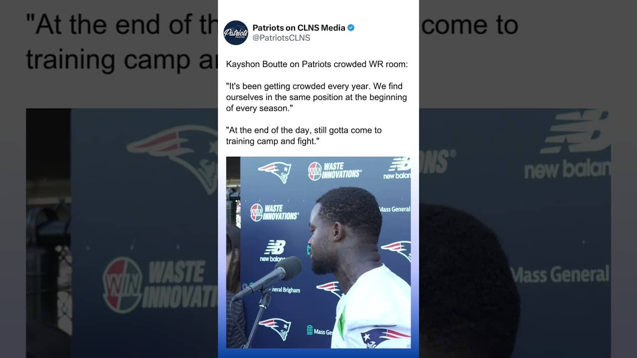 Kayshon Boutte on #Patriots crowded WR room