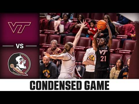 Virginia Tech vs Florida State Condensed Game | 2025-26 ACC Women's Basketball