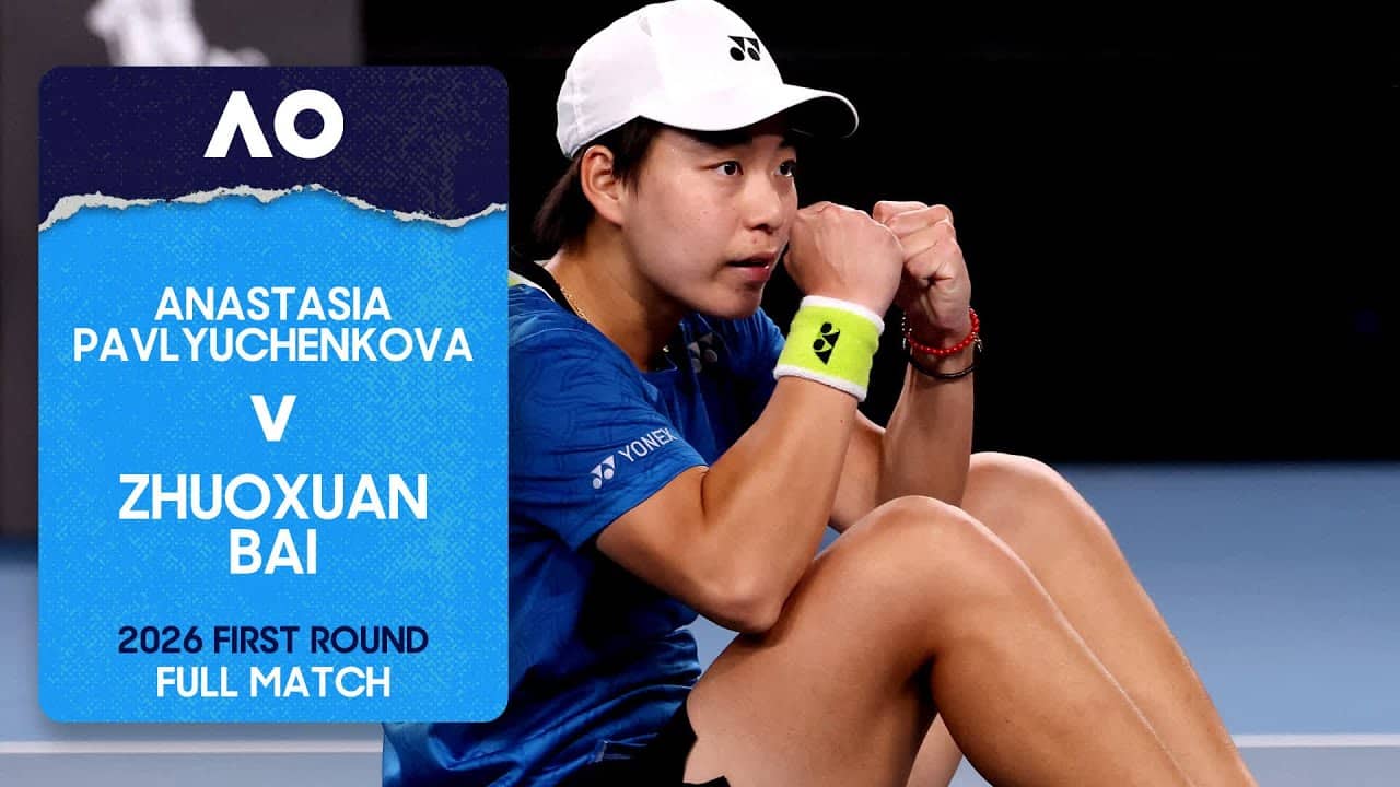 Anastasia Pavlyuchenkova v Zhuoxuan Bai Full Match | Australian Open 2026 First Round