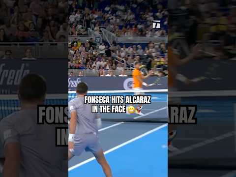 OOF that was a rocket 😬🚀 #carlosalcaraz #joaofonseca