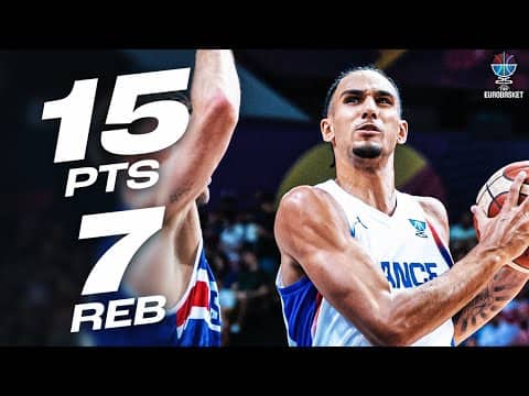 Zaccharie Risacher Scores 15 Points vs Iceland | FIBA EuroBasket 2025 | September 4, 2025
