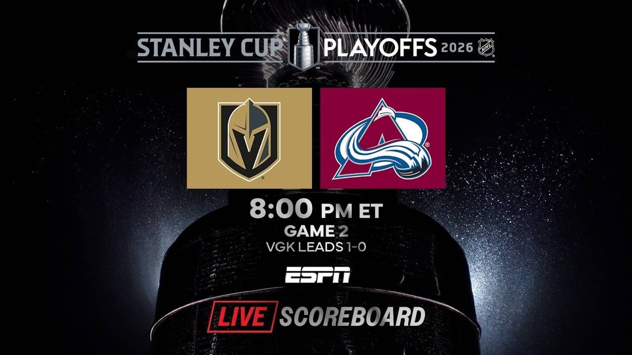 👉 LIVE NHL Conference Finals Game 2 Knights vs. Avalanche Scoreboard & Chat  5/22 🏒🔥