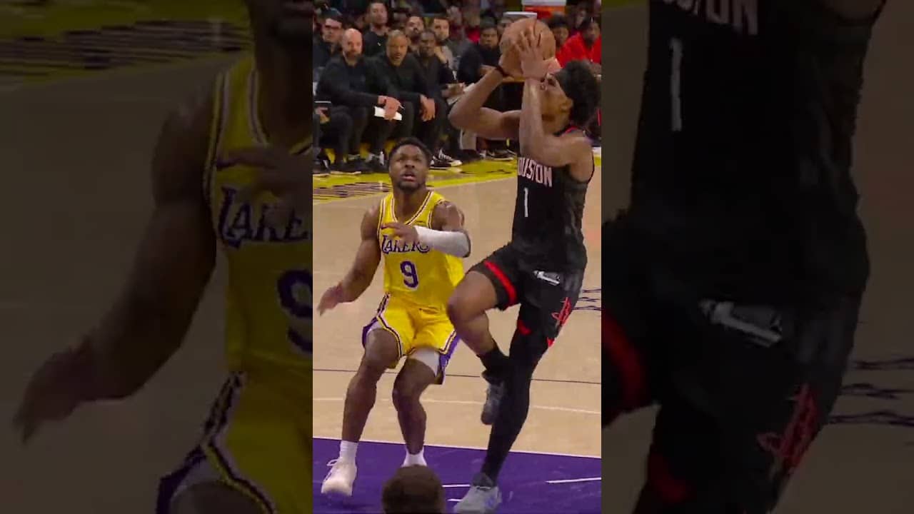 Twin floats it in like it's easy 😮‍💨 #rockets