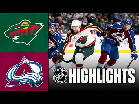 Avalanche vs. Wild | NHL Highlights | December 21, 2025