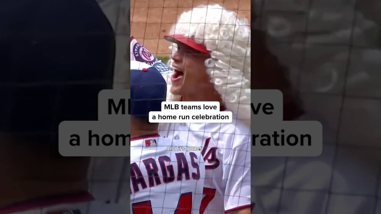 Home runs are always a party 🎉😂 #mlb #baseball