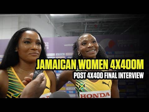 Jamaican women's 4x400 reacts to silver in World championship final | World Championship tokyo 2025