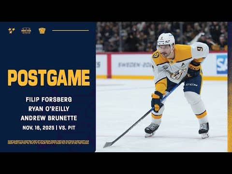 Forsberg, O’Reilly & Brunette Postgame: Nov. 16, 2025