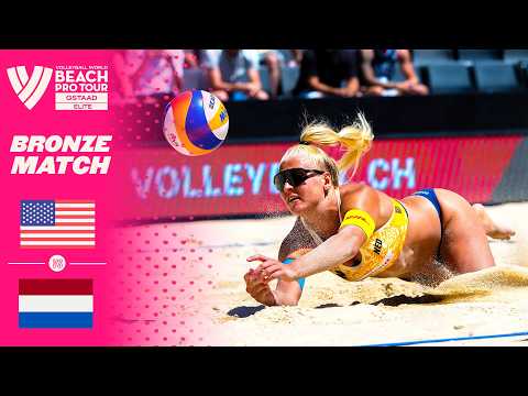 Bronze Match - Donlin/Denaburg vs. Stam/Schoon | Highlights | Gstaad 2026 #BeachProTour