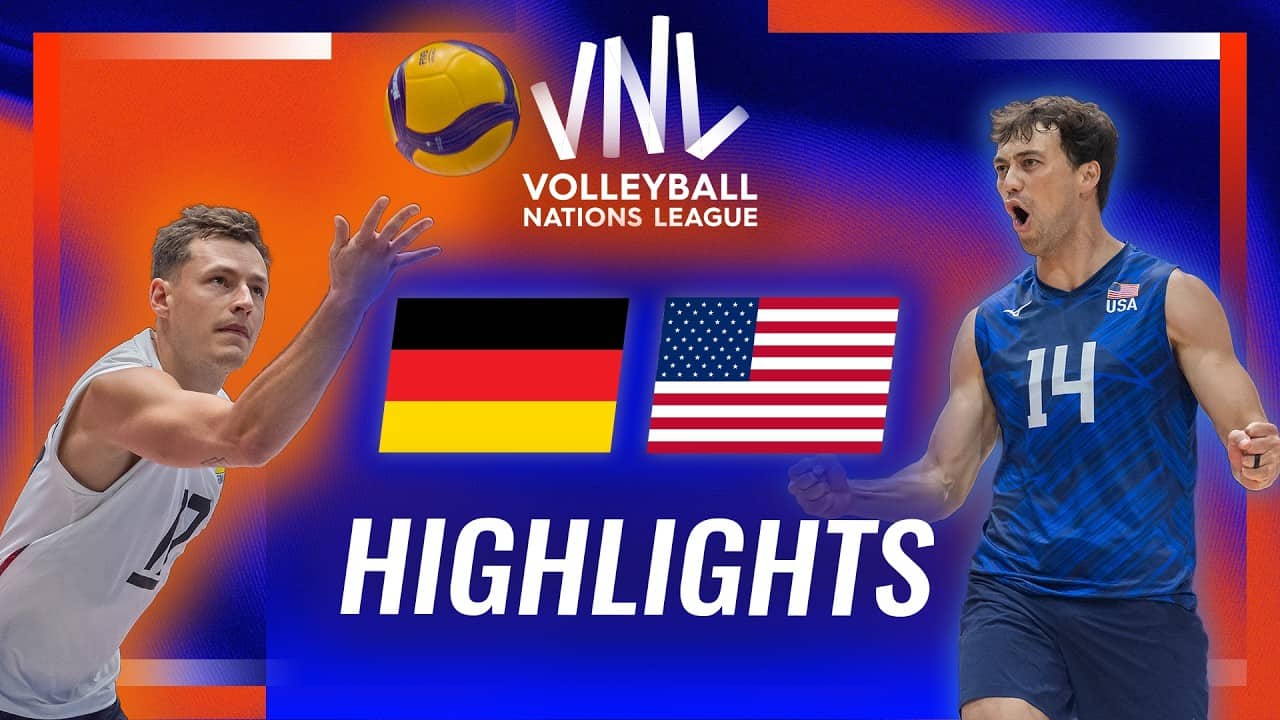 Germany🇩🇪 vs. USA🇺🇸 - Highlights | Week 1 | Men's VNL 2026