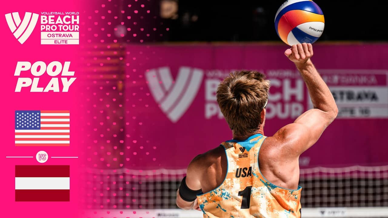Crabb/Benesh vs. Bedritis/Rinkevics - Pool Play Highlights | Ostrava 2026 #BeachProTour