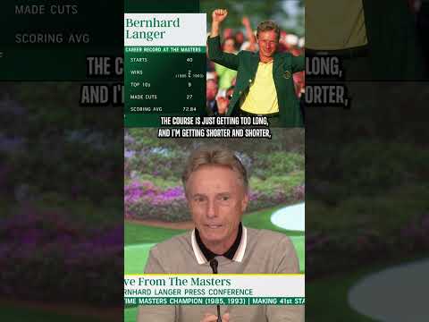 Bernhard Langer reflects on 'bittersweet' Masters 💚