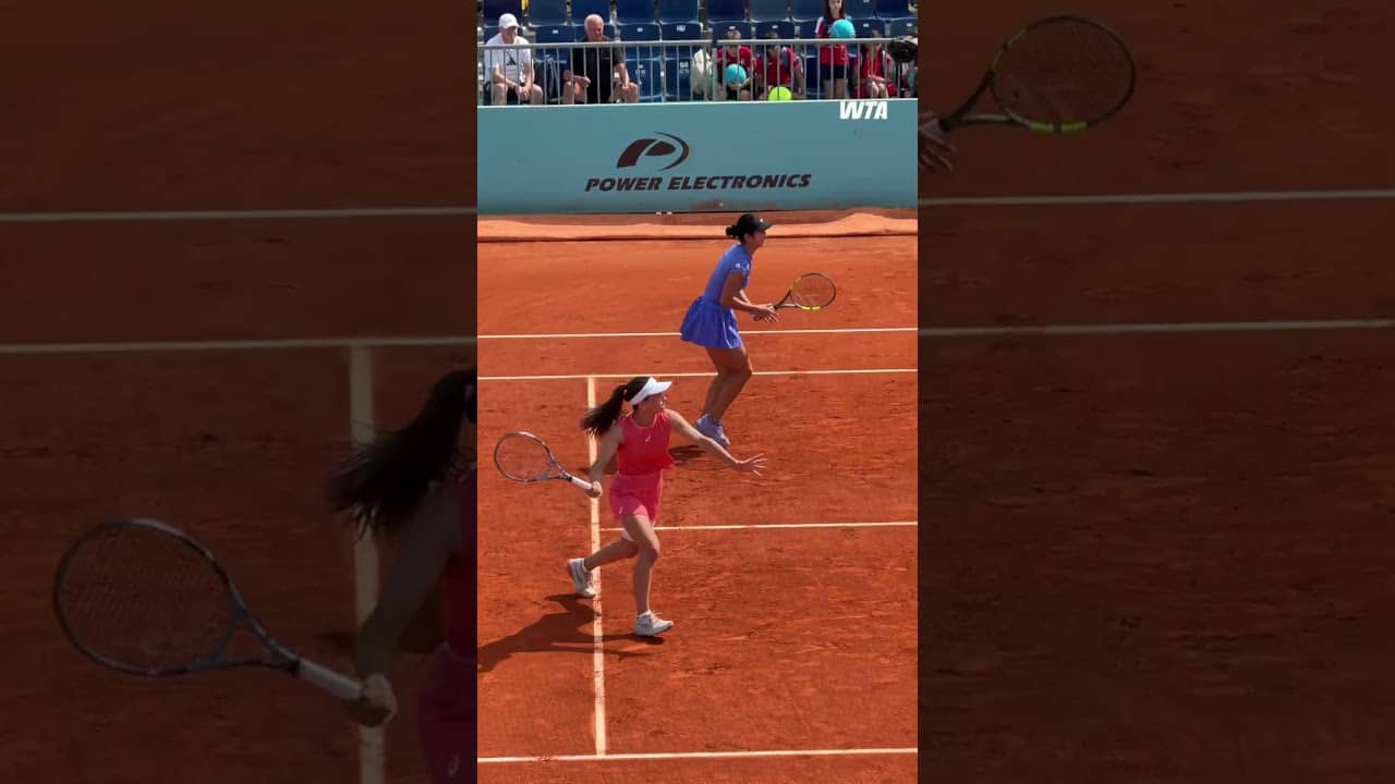 Alex Eala & Zeynep Sonmez secure the dubs win, 6-2, 6-2! #wta #tennis #madrid