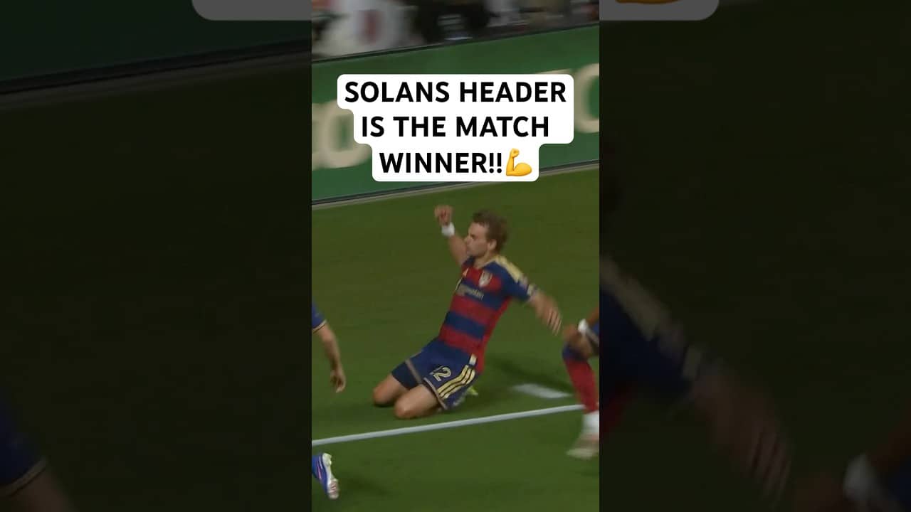 Sergi Solans THUNDEROUS⚡ HEADER for RSL!!