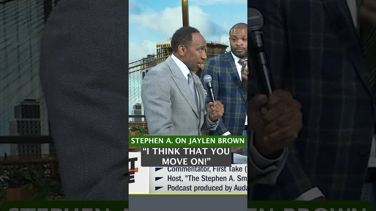 Stephen A. has some thoughts on Jayson Tatum & Jaylen Brown 😬