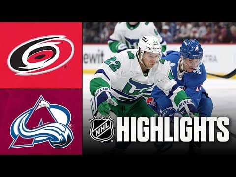 NHL Highlights | Hurricanes vs. Avalanche | October 23, 2025