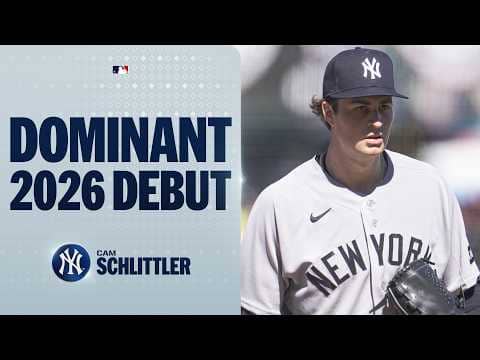 EVERY STRIKEOUT from Cam Schlittler’s 2026 season debut for the Yankees! 💪 | MLB Highlights