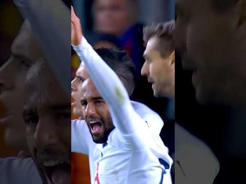 Lucas Moura at the Nou Camp ✨
