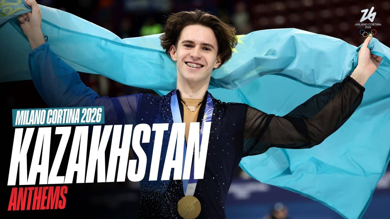 Shaidorov's Golden Triumph For Kazakhstan 🇰🇿🥇 | #MilanoCortina2026 Anthems